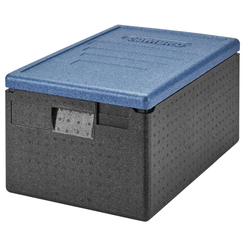 CAMBRO | CAM GOBOX® - pojemnik ładowany od góry - GN 1/1 - Czarny - Pokrywa lodowy niebieski