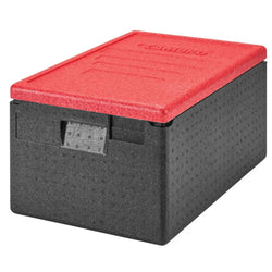 CAMBRO | CAM GOBOX® - pojemnik ładowany od góry - GN 1/1 - Czarny - Czerwona pokrywa