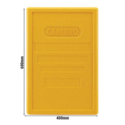 CAMBRO | CAM GOBOX® - POKRYWA - odpowiednia dla EPP140, EPP160, EPP180 & EPP180S - żółta