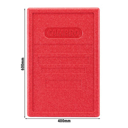 CAMBRO | CAM GOBOX® - POKRYWA - odpowiedni dla EPP140, EPP160, EPP180 & EPP180S - Czerwony