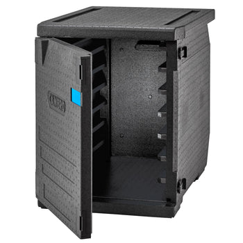 CAMBRO | CAM GOBOX® - pojemnik ładowany od przodu - EN 600x400 - z 6 szynami - Czarny - Prime Gastro