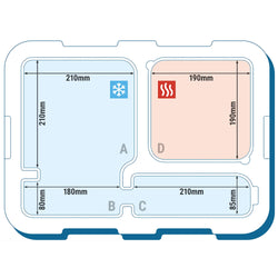 CAMBRO | CAM GOBOX® - Izolowany pojemnik na posiłki - z 4 przegrodami