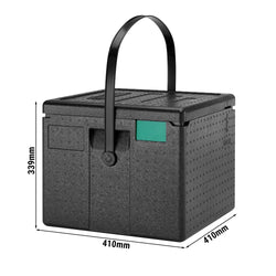 CAMBRO | CAM GOBOX® - pojemnik ładowany od góry na pizzę - z paskiem do przenoszenia - na 6 pizz - czarny