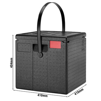 CAMBRO | CAM GOBOX® - pojemnik ładowany od góry na pizzę - z paskiem do przenoszenia - na 8 pizz - czarny - Prime Gastro