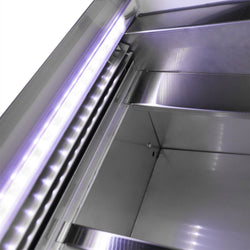 Lada na lody - Leo - 1640 mm - z oświetleniem LED - na 16 pojemników 5 L