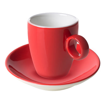 (6 sztuk) BART COLOUR CAFE - Filiżanka do espresso - 65ml - Czerwona - Prime Gastro