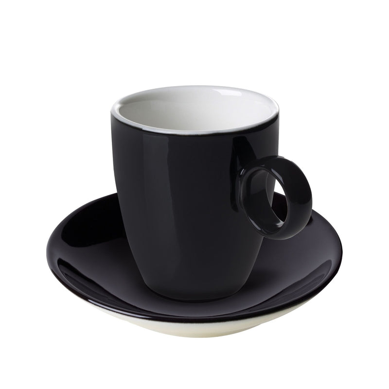(6 sztuk) BART COLOUR CAFE - Filiżanka do espresso - 65 ml - czarna