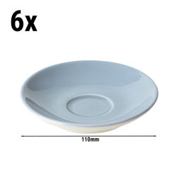 (6 sztuk) BART COLOUR CAFE - spodek do espresso - Ø 110 mm - jasnoniebieski