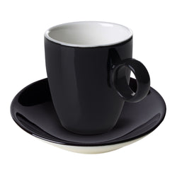 (6 sztuk) BART COLOUR CAFE - spodek do espresso - Ø 110 mm - czarny