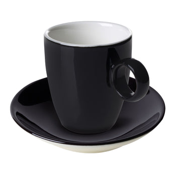 (6 sztuk) BART COLOUR CAFE - spodek do espresso - Ø 110 mm - czarny - Prime Gastro