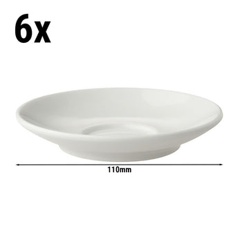 (6 sztuk) BART - Spodek do espresso - Ø 110 mm - kość słoniowa - Prime Gastro