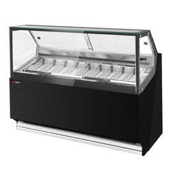 Lada na lody THEO - 1771 mm - konwekcja - dla 9 pojemników na lody o pojemności 5 litrów - czarna