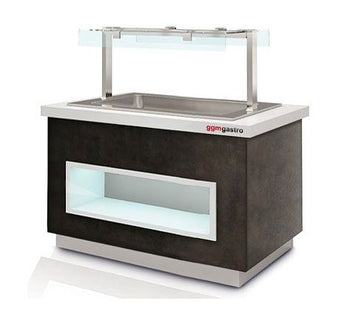 Lada na lody - 1100 mm - do pojemników o pojemności 5 litrów - Prime Gastro