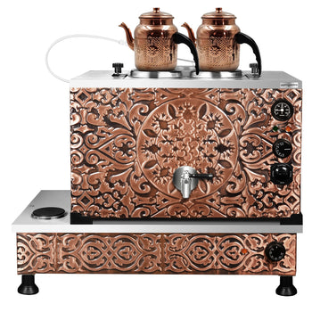 Elektryczny miedziany czajnik do herbaty - 770 mm - 22 litry - Prime Gastro