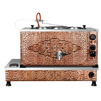 Elektryczny miedziany czajnik do herbaty - 940 mm - 33 litry - Prime Gastro