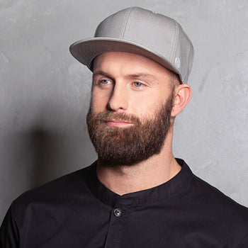 (5 szt.) KARLOWSKY | Płaska Czapka z daszkiem Classic - Kamienny szary - Prime Gastro