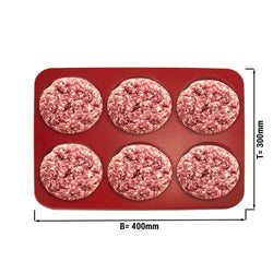 Forma do burgerów – z tworzywa sztucznego – duża – Ø 120 mm – 6 otworów – 175 g