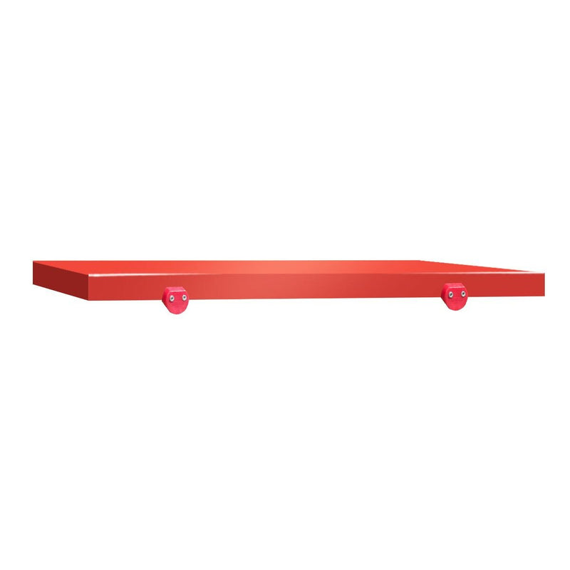 Deska do krojenia do stołu roboczego - 600 x 600 mm - zgodna z HACCP - czerwona