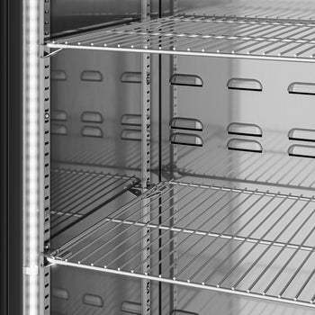 Chłodziarka do napojów - 500 litrów - wnętrze ze stali nierdzewnej - z 2 szklanymi drzwiami - Prime Gastro