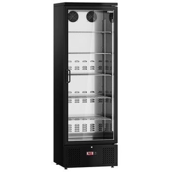 Chłodziarka do napojów - 300 litrów - wnętrze ze stali nierdzewnej - z 1 szklanymi drzwiami - Prime Gastro