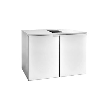 Chłodziarka bębnowa bez agregatu - Beczki 2x50 litrów - 1100x620 mm - Prime Gastro