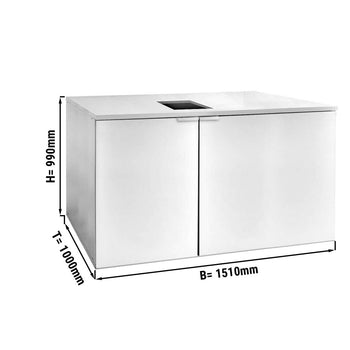 Chłodziarka bębnowa bez agregatu - Beczki 6x50 litrów - 1510x1000 mm - Prime Gastro