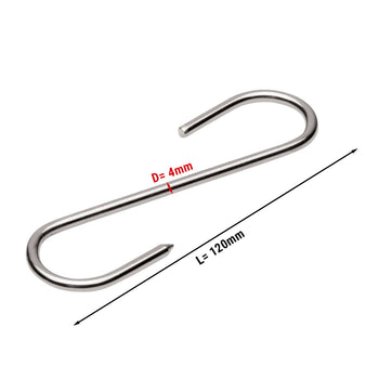 Hak na mięso do szafki do dojrzewania mięsa - długość 12 cm - Prime Gastro