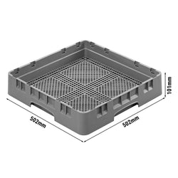 CAMBRO | CAMRACK® - Kosz na sztućce 1/1 - 500x500mm - Szary