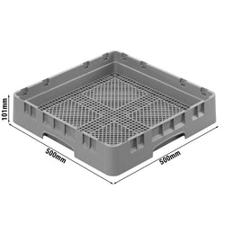 CAMBRO | CAMRACK® - Kosz na sztućce 1/1 - 500x500mm - Szary