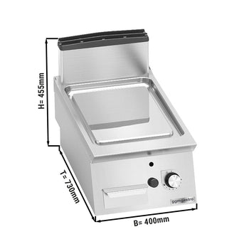 Gazowa płyta grillowa - 6,9 kW - Gładka - Prime Gastro