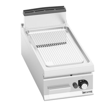 Gazowa płyta grillowa - 10 kW - Ryflowana - Prime Gastro