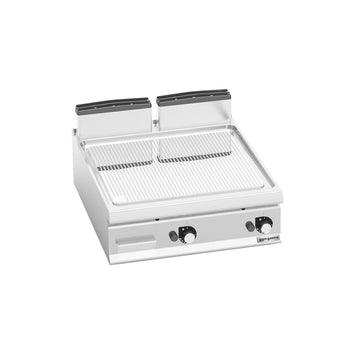 Gazowa płyta grillowa - 20 kW - Ryflowana - Prime Gastro