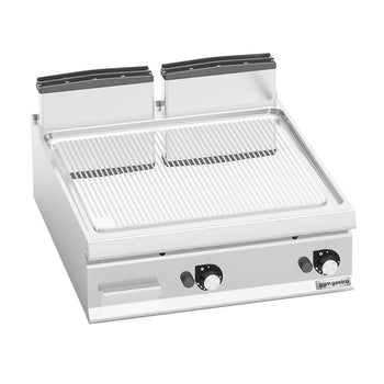 Gazowa płyta grillowa - 20 kW - Ryflowana - Prime Gastro