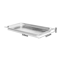 GN 1/1 Pojemnik - perforowany - głębokość: 20 mm