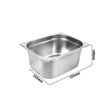 GN 1/2 Pojemnik - głębokość: 100 mm - Prime Gastro