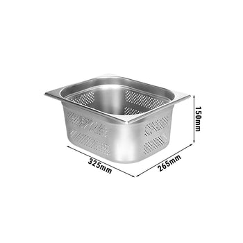 GN 1/2 Pojemnik - perforowany - głębokość: 150 mm