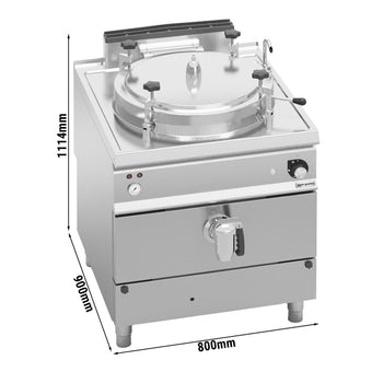 Gazowy kocioł warzelny - 100 litrów - Ogrzewanie pośrednie - 20,9 kW - Prime Gastro