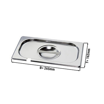 GN 1/4 Pokrywa - z wgłębieniem na łyżkę