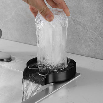 Szklany prysznic - Ø 120 mm - Stal nierdzewna - Czarny - Prime Gastro