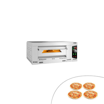 Gazowy piec do pizzy – 4x 34 cm Manualny - Prime Gastro