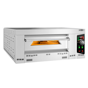 Gazowy piec do pizzy - 6x 34 cm (głębokość) - manualny - Prime Gastro
