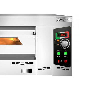 Gazowy piec do pizzy - 6x 34 cm (głębokość) - manualny - Prime Gastro