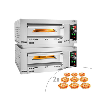 Gazowy piec do pizzy - 9+9x 34cm - Manualny - Prime Gastro