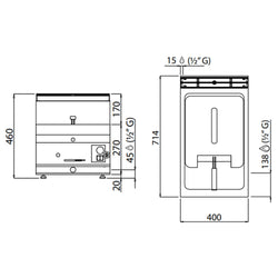 Gazowa frytkownica - 10 litrów - 6,9 kW