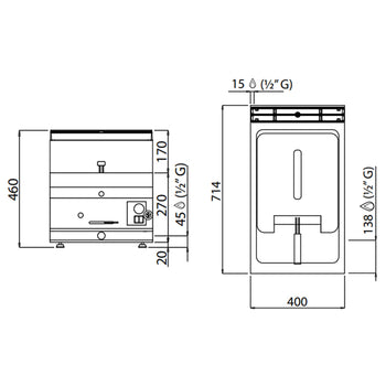 Gazowa frytkownica - 10 litrów - 6,9 kW - Prime Gastro