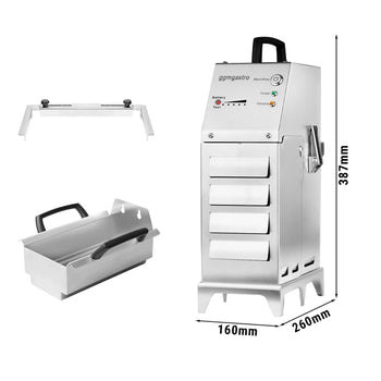 Przenośne akumulatorowe urządzenie filtrujące oleju do smażenia - 30 litrów/minutę - do frytownic o pojemności maks. 12 litrów - Prime Gastro