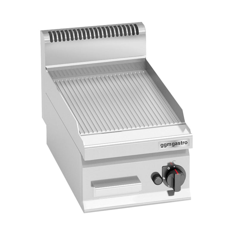 Gazowa płyta grillowa - 4 kW - Ryflowana
