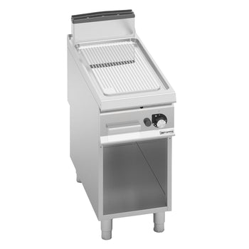 Gazowa płyta grillowa - 7 kW - ryflowana - Prime Gastro