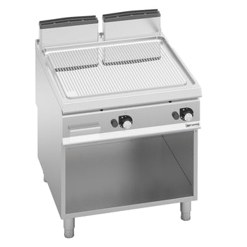 Gazowa płyta grillowa - 14 kW - ryflowana - Prime Gastro