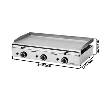 Gazowa płyta grillowa - 8,25 kW - Prime Gastro